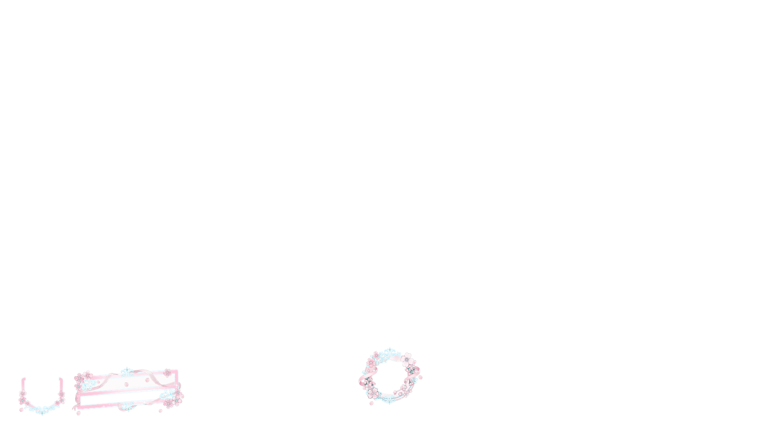 Sky Sakura theme over a game HUD