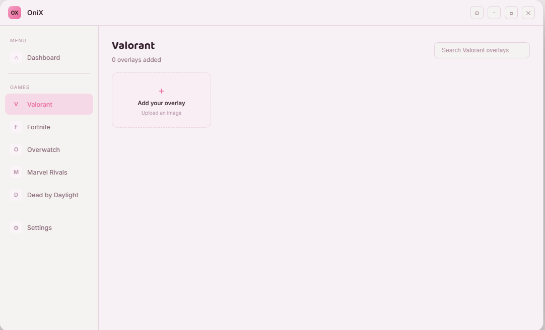 Adding an overlay inside the Valorant page